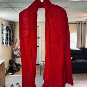 Vibrant Red Scarf
